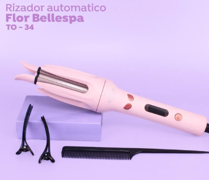 TO34 RIZADOR DE CABELLO COLOR ROSADO BELLESPA
