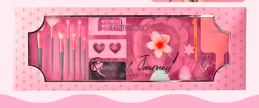 KC1167 SET BROCHAS + ACCESORIOS DE MAQUILLAJE KEVIN &COCO