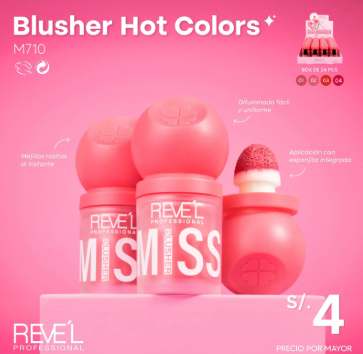 M710 RUBOR LIQUIDO HOT COLORS REVEL