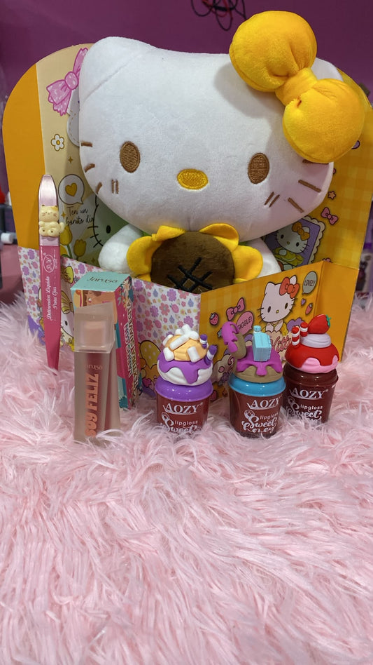 Box Hello Kitty de regalo con peluche y accesorios