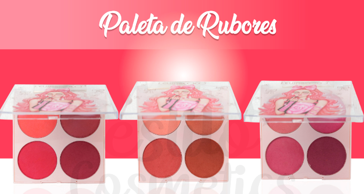 Paleta de Rubores 4 Tonos KC245062 Kevin & Coco