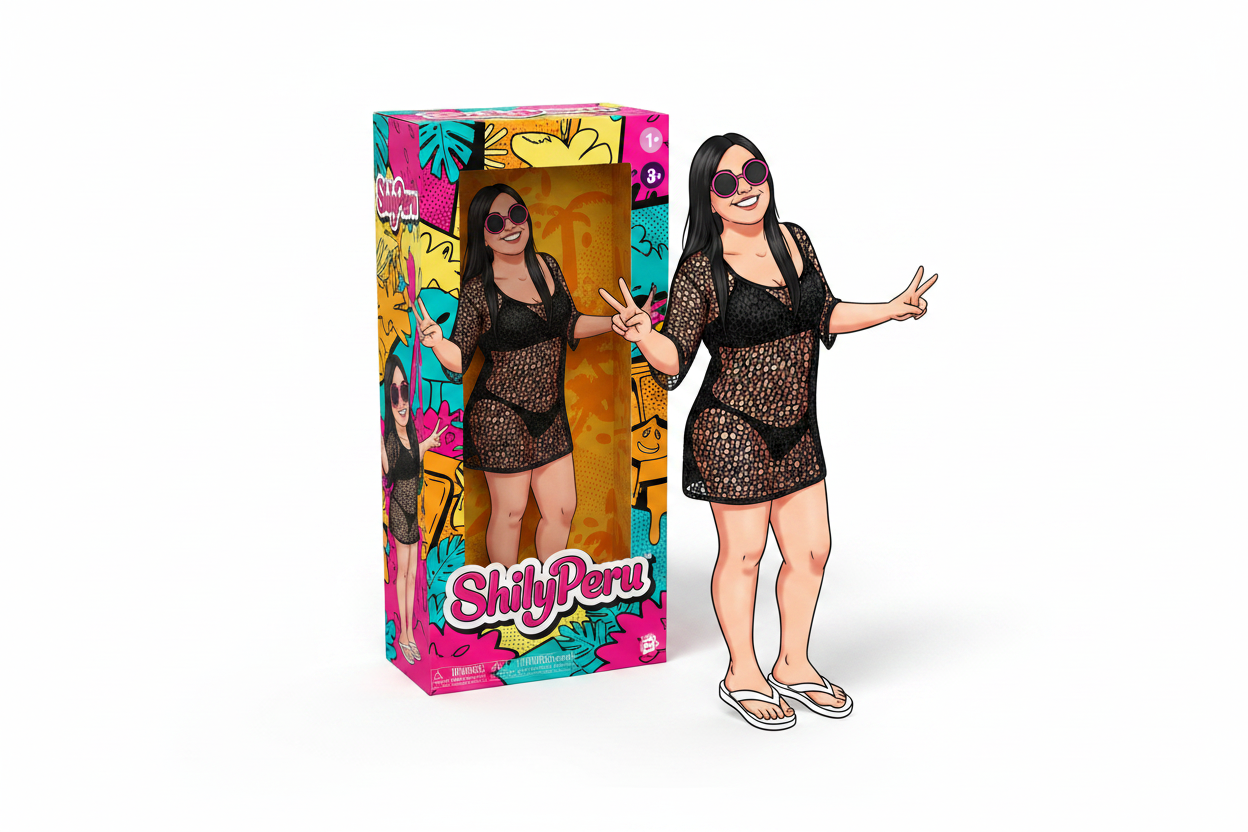 Muñeca vestido corto con caja ShilyPeru
