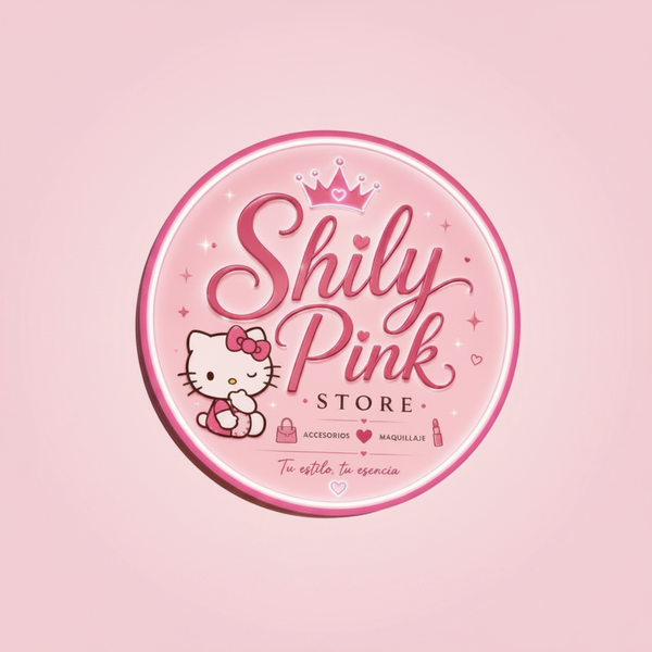 Shily Pink Store Logo fondo rosa sólido